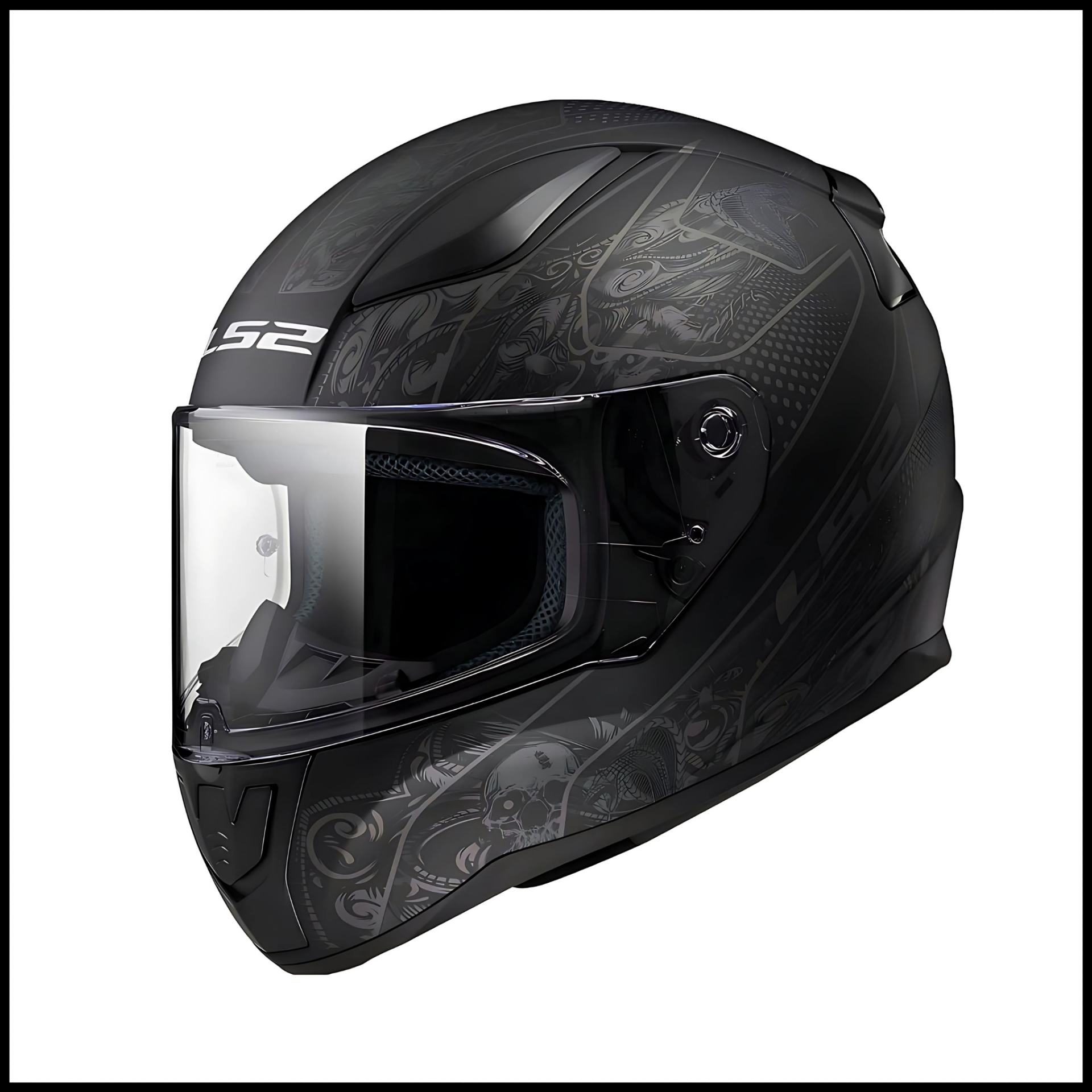 LS2 RAPID 2 CRYPT MAT SİYAH KAPALI KASK