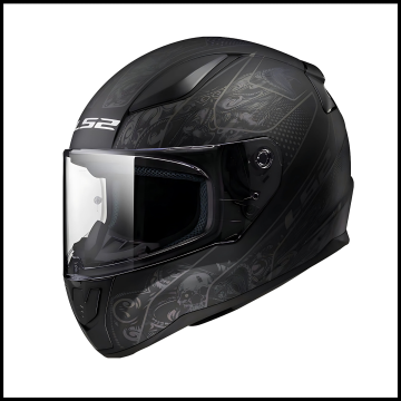 LS2 RAPID 2 CRYPT MAT SİYAH KAPALI KASK