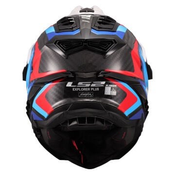 LS2 EXPLORER C KARBON FRONTIER II BEYAZ-MAVİ KROS KASK M