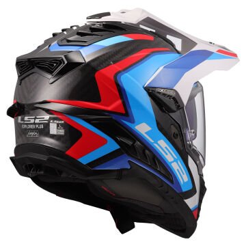 LS2 EXPLORER C KARBON FRONTIER II BEYAZ-MAVİ KROS KASK M