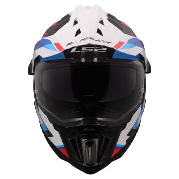 LS2 EXPLORER C KARBON FRONTIER II BEYAZ-MAVİ KROS KASK M
