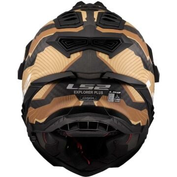 LS2 EXPLORER C KARBON TRICK MAT KAHVE - KUM KROS KASK
