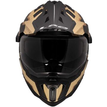 LS2 EXPLORER C KARBON TRICK MAT KAHVE - KUM KROS KASK