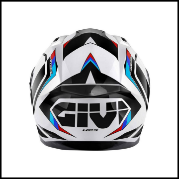 GIVI 50.8 MACH1 BEYAZ-SİYAH-KIRMIZI KAPALI KASK
