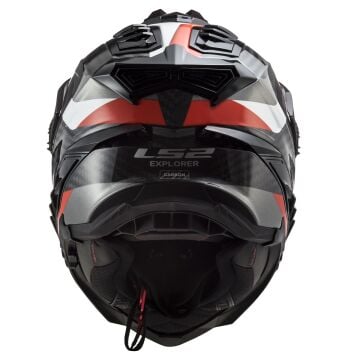 LS2 EXPLORER C KARBON FRONTIER TITANIUM - KIRMIZI KROS KASK