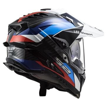 LS2 EXPLORER C KARBON FRONTIER SİYAH - MAVİ KROS KASK