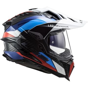 LS2 EXPLORER C KARBON FRONTIER SİYAH - MAVİ KROS KASK