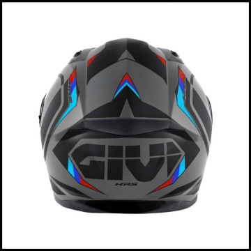 GIVI 50.8 MACH1 MAT GRİ-SİYAH-KIRMIZI KAPALI KASK