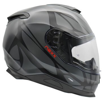 NEXX Y.100 B-SIDE MAT SİYAH-GRİ KASK-KAPALI KASK