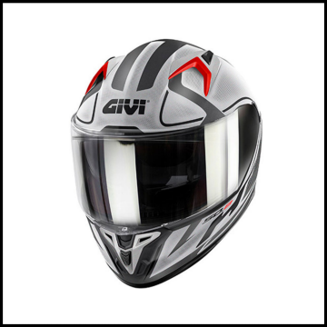GIVI 50.8 RACER MAT SİYAH-TITANIUM-GRİ KAPALI KASK