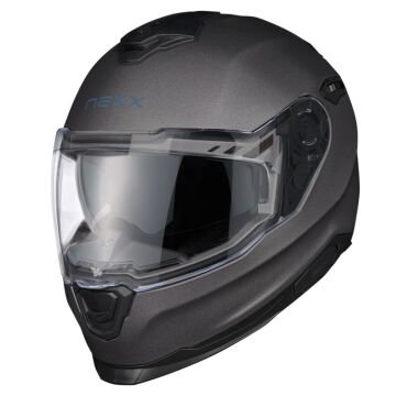 NEXX Y.100 MAT TITANIUM KASK-KAPALI KASK