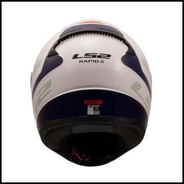 LS2 RAPID 2 DRIVEWAY BEYAZ-MAVİ KAPALI KASK