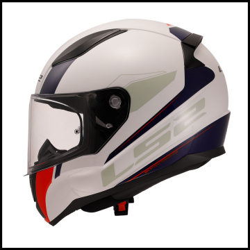 LS2 RAPID 2 DRIVEWAY BEYAZ-MAVİ KAPALI KASK