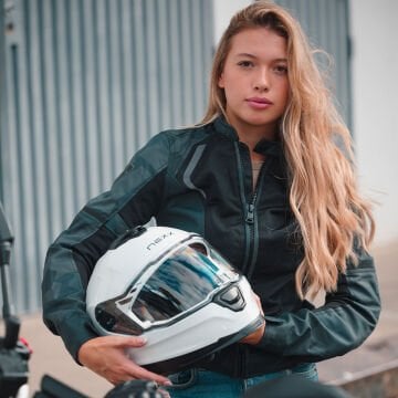 NEXX Y.100 BEYAZ KASK-KAPALI KASK