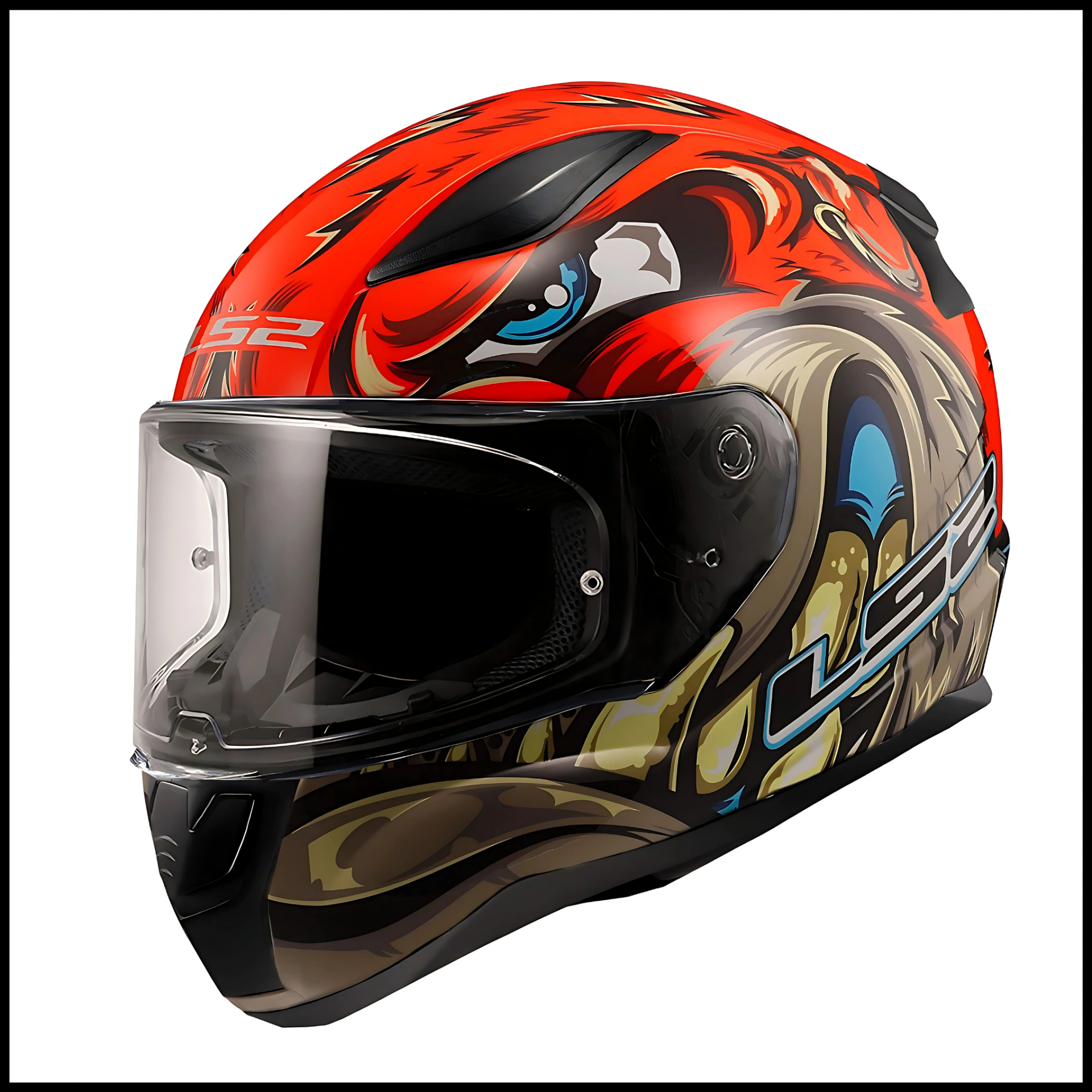 LS2 RAPID 2 SPOX KIRMIZI-GRİ KAPALI KASK