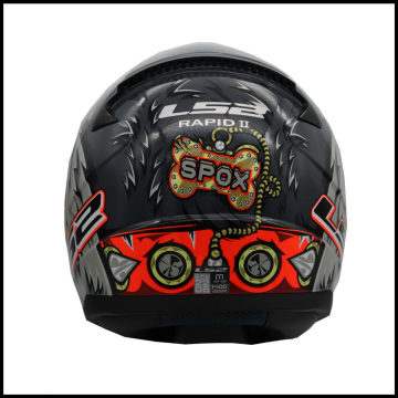 LS2 RAPID 2 SPOX GRİ-KIRMIZI KAPALI KASK