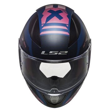 LS2 RAPID 2 XTREET MAT MAVİ - MOR KAPALI KASK