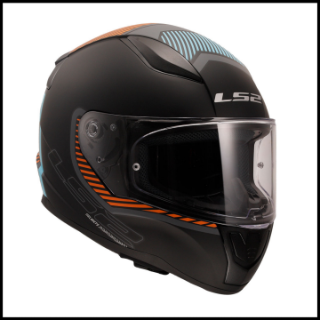 LS2 RAPID 2 EXTRA MAT GRİ-NEON TURUNCU KAPALI KASK