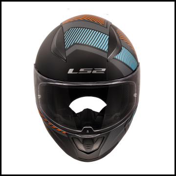 LS2 RAPID 2 EXTRA MAT GRİ-NEON TURUNCU KAPALI KASK
