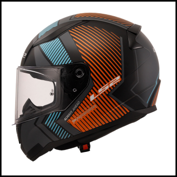 LS2 RAPID 2 EXTRA MAT GRİ-NEON TURUNCU KAPALI KASK