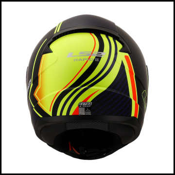 LS2 RAPID 2 EXTRA MAT NEON SARI-NAVY MAVİ KAPALI KASK