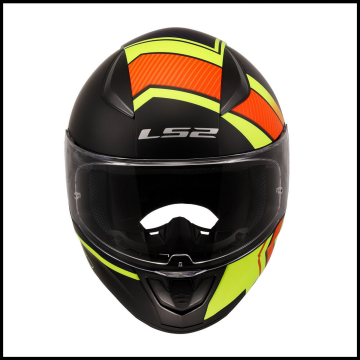 LS2 RAPID 2 EXTRA MAT NEON SARI-NAVY MAVİ KAPALI KASK