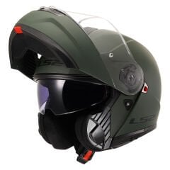 LS2 STROBE 2 MAT YEŞİL ÇENE AÇILIR KASK