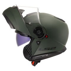 LS2 STROBE 2 MAT YEŞİL ÇENE AÇILIR KASK