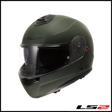 LS2 STROBE 2 MAT YEŞİL ÇENE AÇILIR KASK