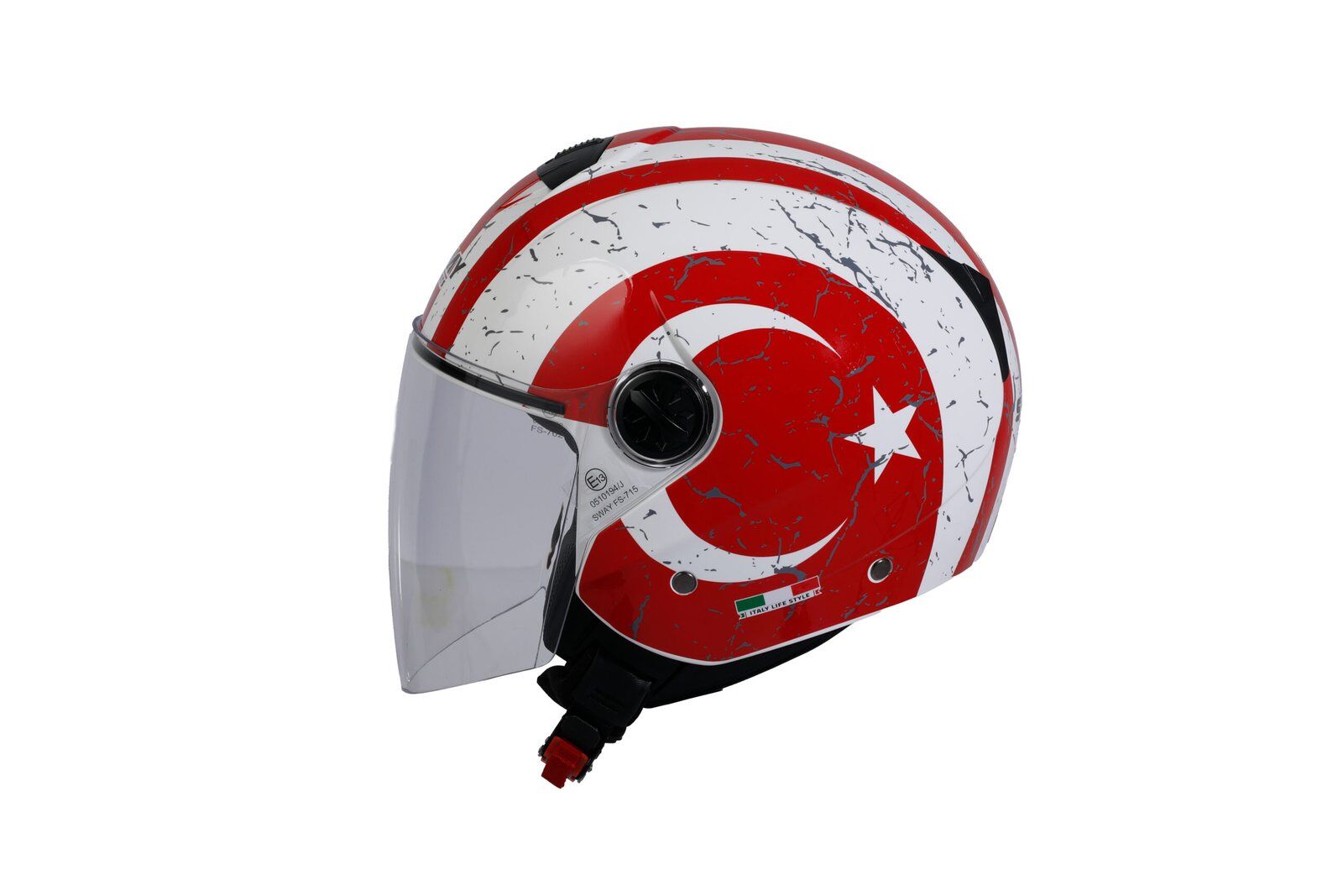 SWAY SW 715 BAYRAK Yarım Kask