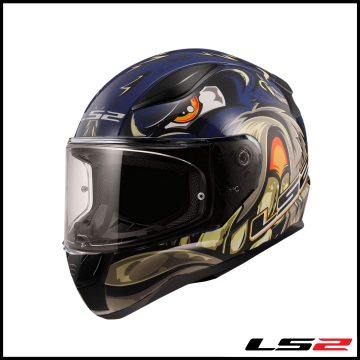 LS2 RAPID 2 SPOX MAVİ - GRİ KAPALI KASK