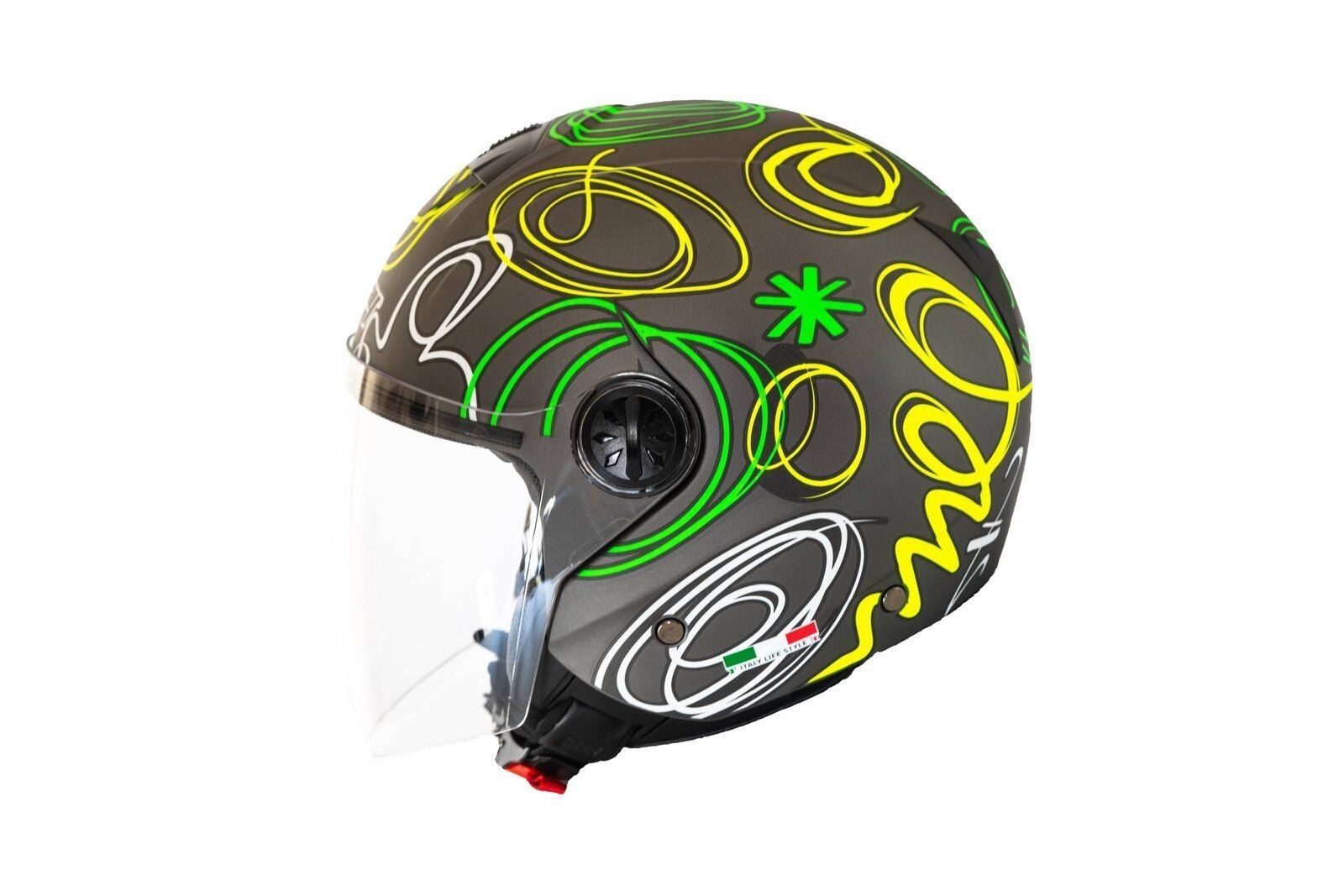 SWAY SW 715 BLACK FLOWER Yarım Kask