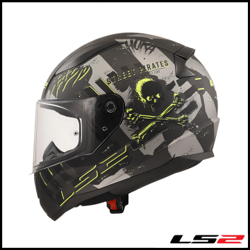 LS2 RAPID 2 PIRATES TITANIUM KAPALI KASK