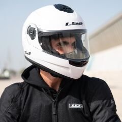 LS2 STROBE 2 BEYAZ ÇENE AÇILIR KASK