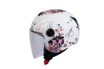 SWAY SW 715 IRIS Pink White Yarım Kask