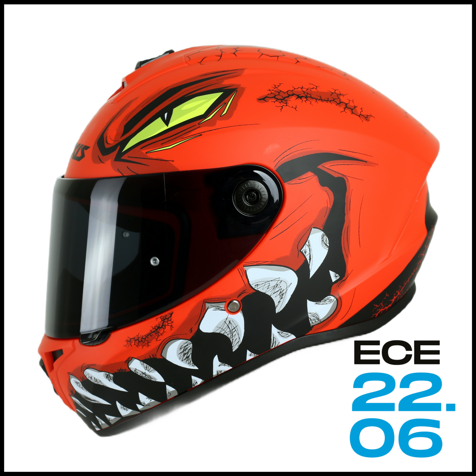 AXXIS DRAKEN S FORZA MATT RED KAPALI KASK