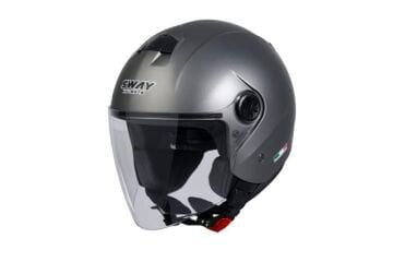 SWAY SW 715 Metalic Grey Yarım Kask