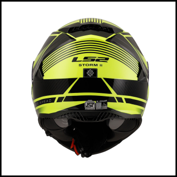 LS2 STORM 2 DODGER MAT SİYAH-NEON SARI KAPALI KASK