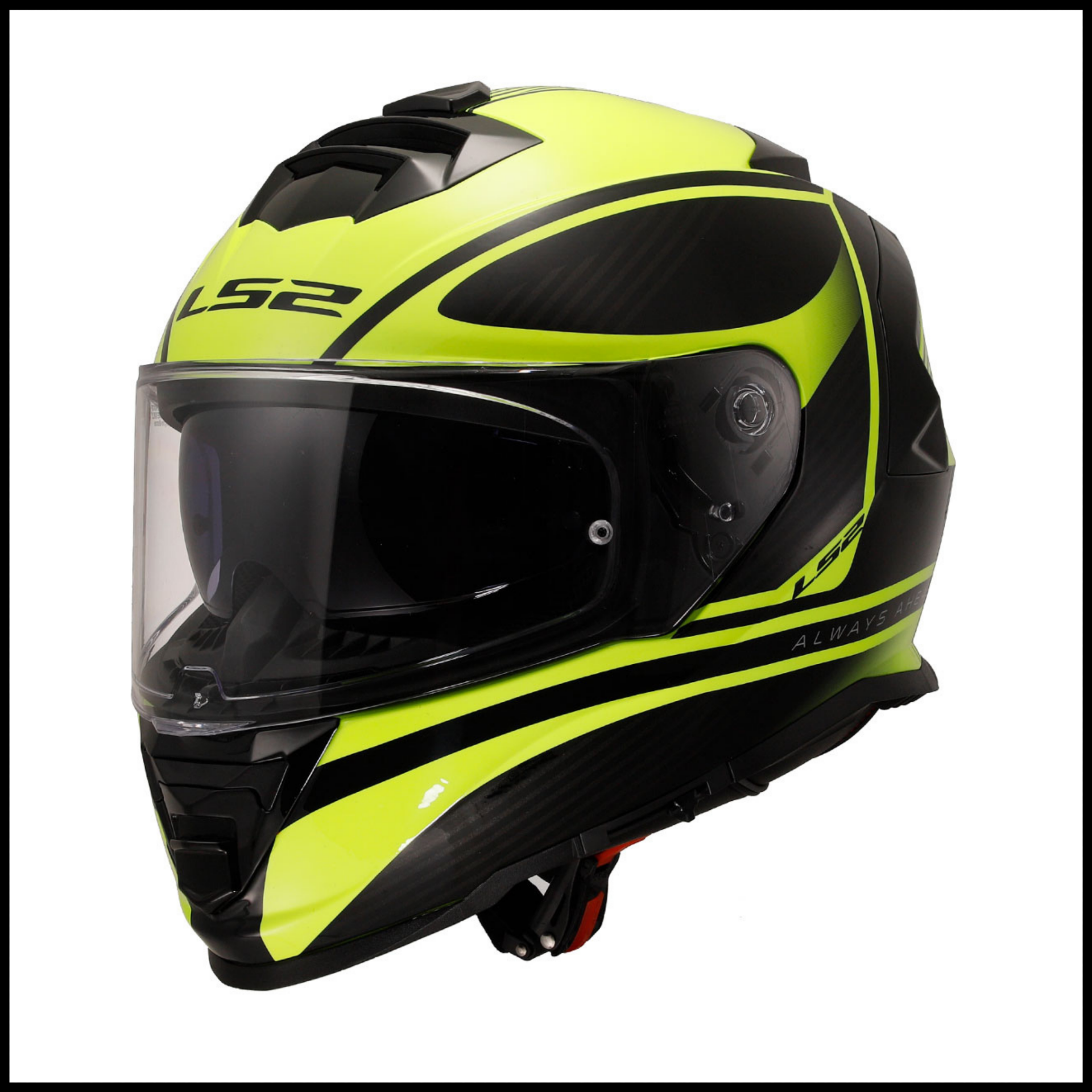 LS2 STORM 2 DODGER MAT SİYAH-NEON SARI KAPALI KASK