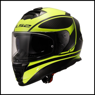 LS2 STORM 2 DODGER MAT SİYAH-NEON SARI KAPALI KASK
