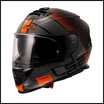 LS2 STORM 2 EPIC SİYAH-KIRMIZI KAPALI KASK