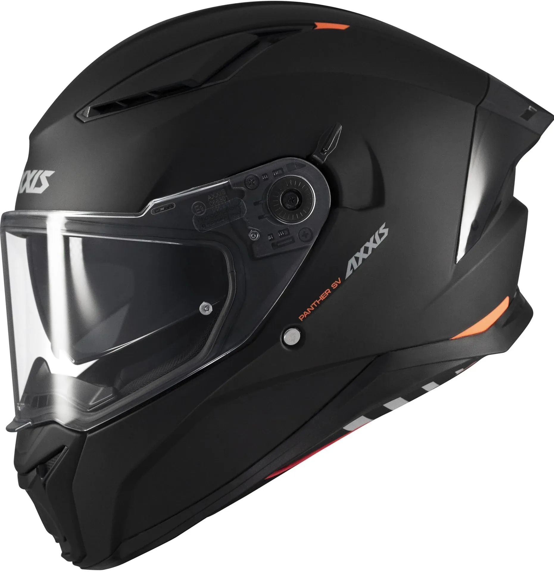 AXXIS PANTHER SV SOLID MATT BLACK KAPALI KASK