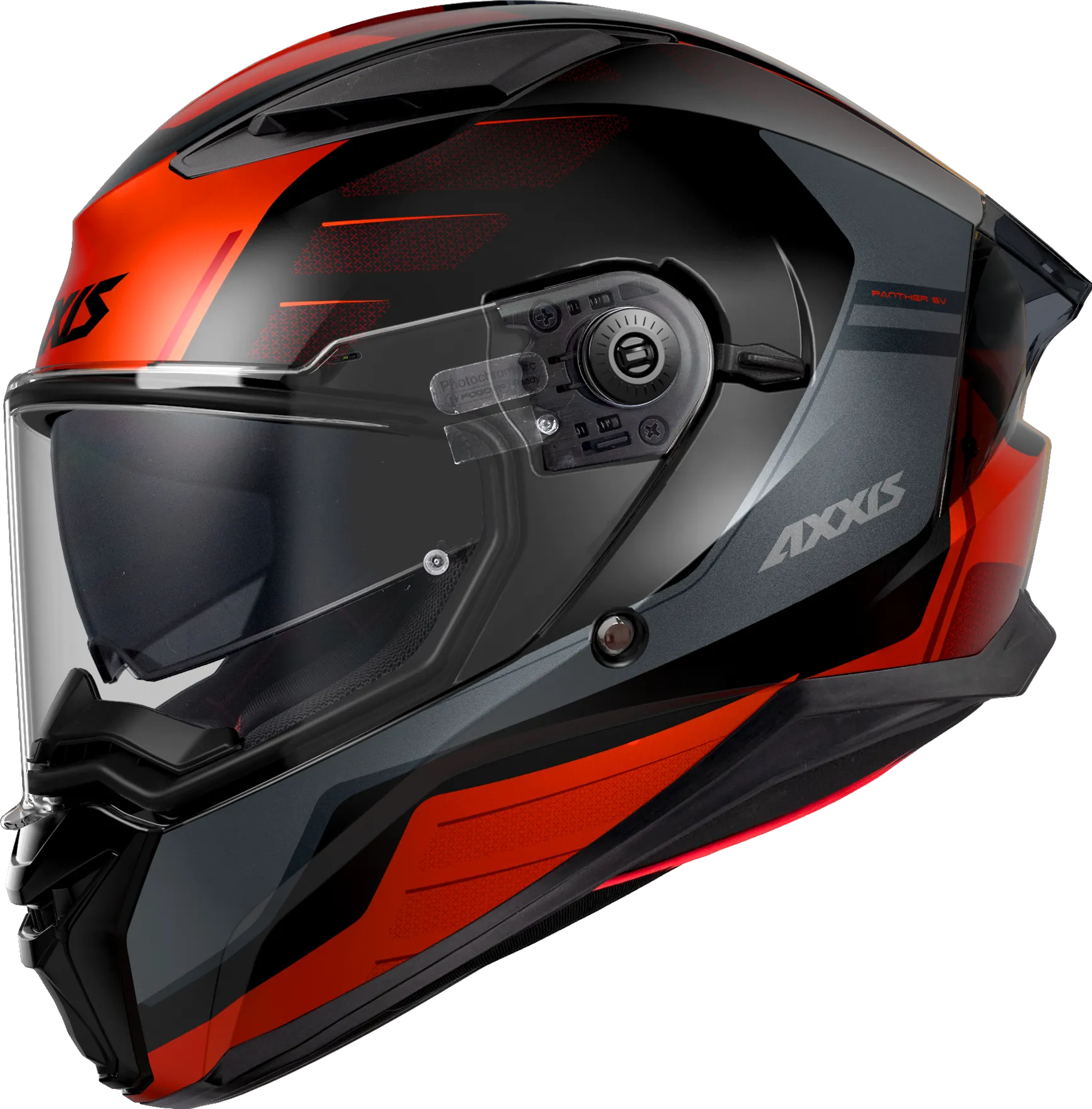 AXXIS PANTHER SV PRESTIGE B5 MATT FLUO RED KAPALI KASK