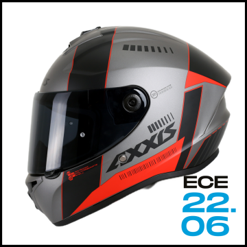 AXXIS DRAKEN S MP4 RED MATT KAPALI KASK