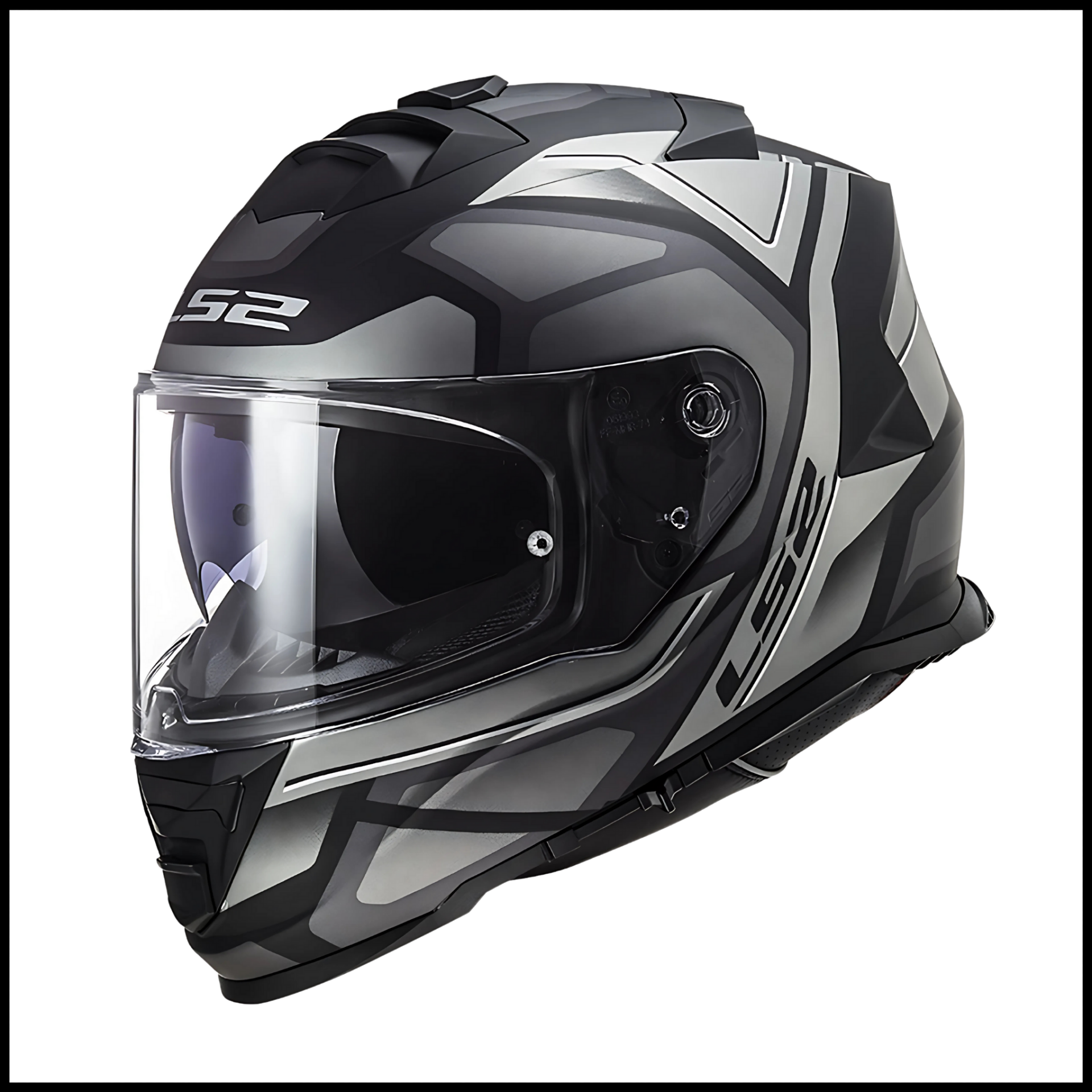 LS2 STORM 2 FASTER MAT TITANIUM KAPALI KASK