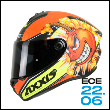 AXXIS DRAKEN S BOMBS MATT RED KAPALI KASK