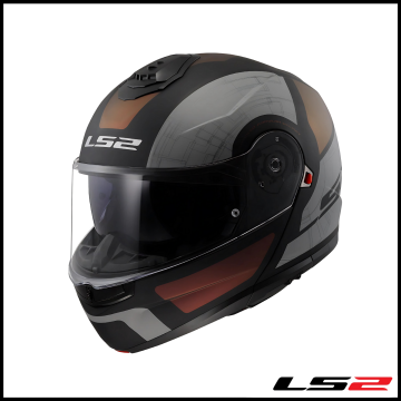 LS2 STROBE 2 ORION MAT SİYAH-MOR-MAVİ ÇENE AÇILIR KASK