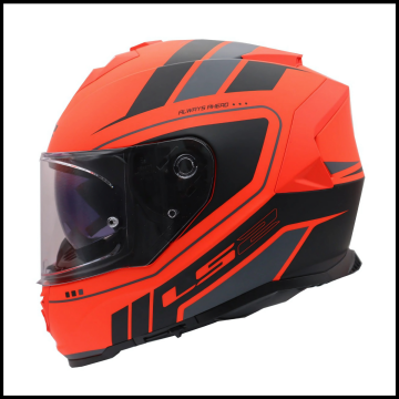LS2 STORM 2 FIST MAT TURUNCU-SİYAH KAPALI KASK