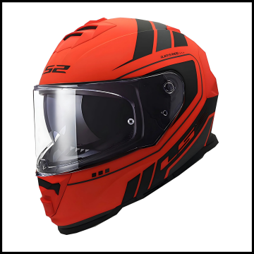 LS2 STORM 2 FIST MAT TURUNCU-SİYAH KAPALI KASK
