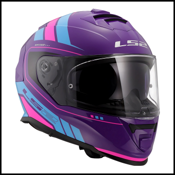 LS2 STORM 2 FIST MOR-MAVİ KAPALI KASK